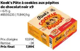 Costco Kook's Pâte à cookies aux pépites de chocolat noir offre