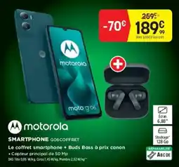 Pulsat motorola SMARTPHONE G06COFFRET offre