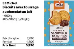 Costco St Michel Biscuits avec fourrage au chocolat au lait offre
