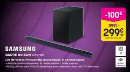 Pulsat SAMSUNG BARRE DE SON HWS710D offre
