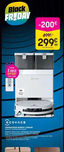 Pulsat ECOVACS ASPIRATEUR ROBOT LAVEUR offre