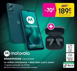 Pulsat motorola SMARTPHONE G06COFFRET offre
