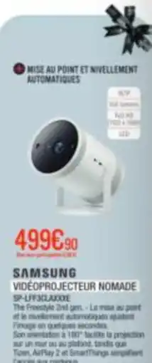 Extra SAMSUNG VIDÉOPROJECTEUR NOMADE offre