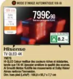 Extra Hisense TV QLED 4K offre