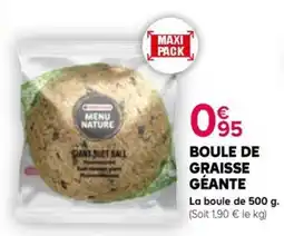 Kiriel MENU NATURE BOULE DE GRAISSE GÉANTE offre