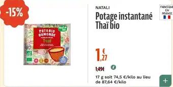 NATALI Potage instantané Thai bio