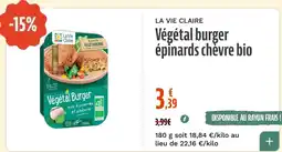 La Vie Claire La Vie Claire Végétal burger offre