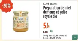 La Vie Claire La Vie Claire Préparation de miel de fleurs et gelée royale bio offre