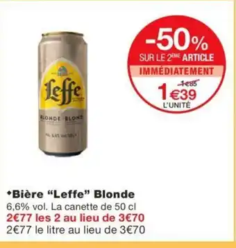 Bière Leffe Blonde