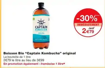 Monoprix Boisson Bio captain Kombucha Original offre