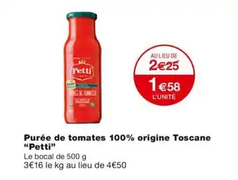 Monoprix Purée de Tomates 100% Origine Toscane offre