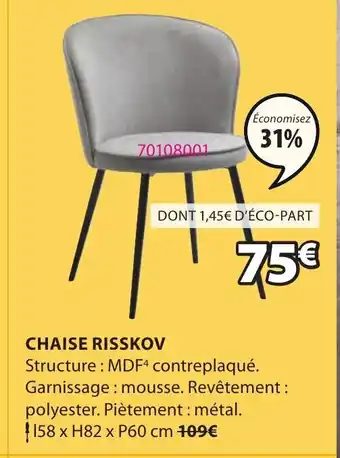 JYSK Chaise Risskov offre