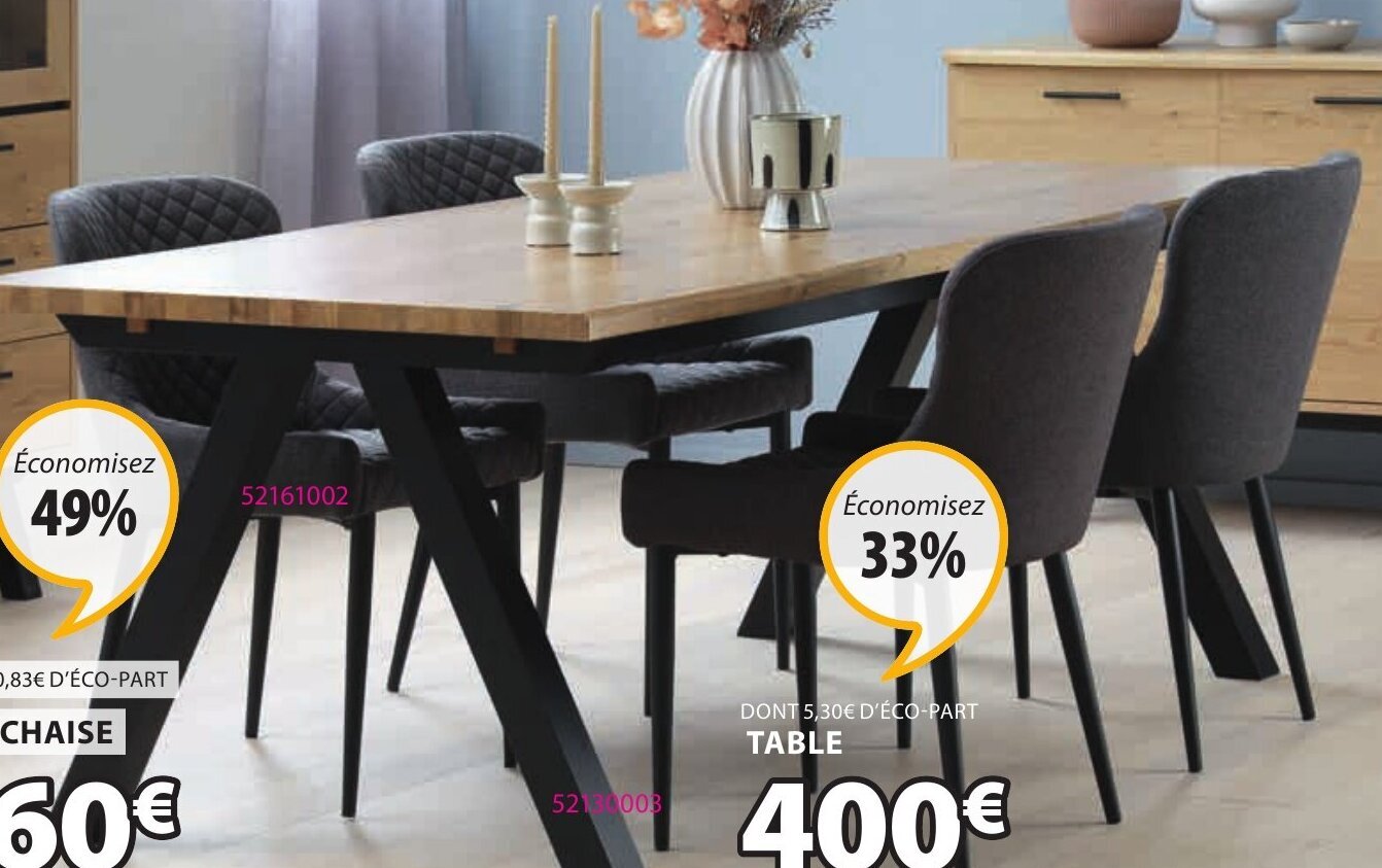 Promo Table New York chez JYSK