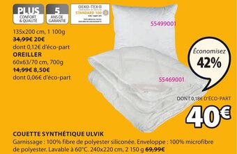 JYSK Couette Synthétique Ulvik offre