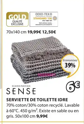 JYSK Serviette de Toilette Idre offre