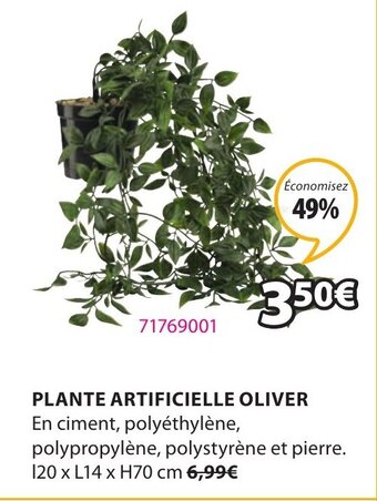 JYSK Plante Artificielle oliver offre