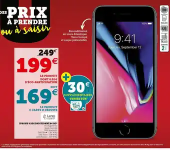 Hyper U Iphone 8 Reconditionné 64 Go offre