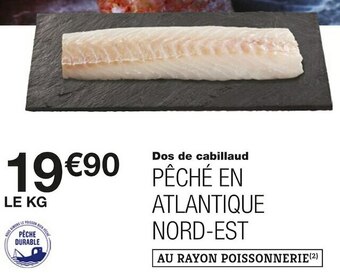 Monoprix Dos de cabillaud offre