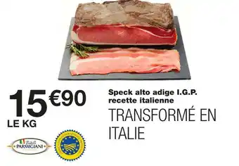 Speck alto adige i.g.p. recette italienne