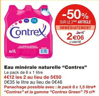 Contrex eau minérale naturelle