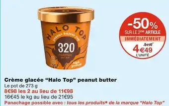 Halo top crÚme glacée peanut butter