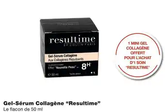 Monoprix Resultime bon plan sur gel-sérum collagène offre