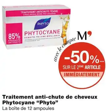 Phyto bon plan sur traitement anti-chute de cheveux phytocyane