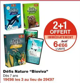 Monoprix Bioviva défis nature offre