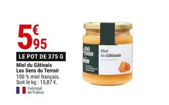Gamm vert Miel du gâtinais les sens du terroir offre