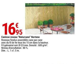 Nortene canisse roseau "naturcane"
