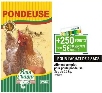 Bon plan sur l'aliment complet pour poule pondeuse