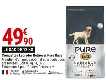 Gamm vert Pure race croquettes labrador retriever offre