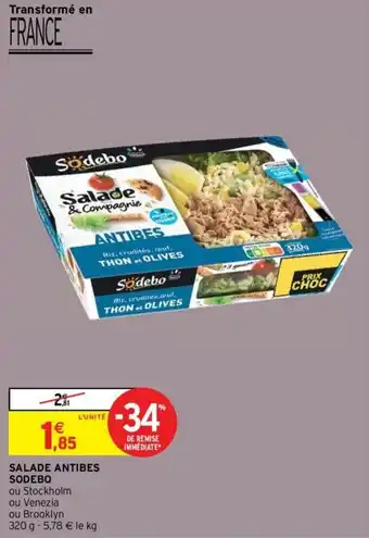 Intermarché Hyper Salade antibes sodebo offre