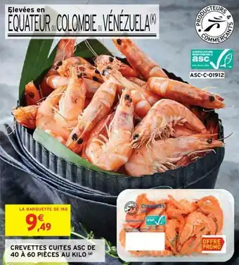 Intermarché Hyper Crevettes cuites ASC de offre
