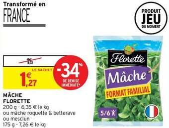 Intermarché Hyper Mâche florette offre