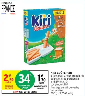 Intermarché Hyper Kiri goûter X8 offre