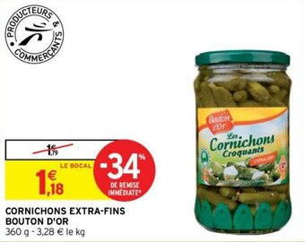 Intermarché Hyper Cornichons extra-fins bouton d'or offre