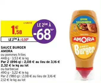 Intermarché Hyper Sauce burger amora offre