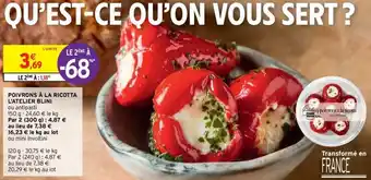 Intermarché Hyper Poivrons à la ricotta l'atelier blini offre