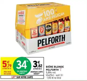 Intermarché Hyper Bière blonde pelforth offre
