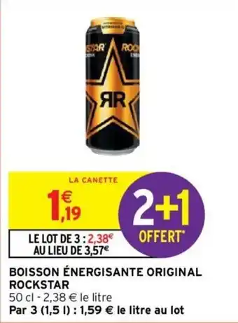 Boisson énergisante original rockstar