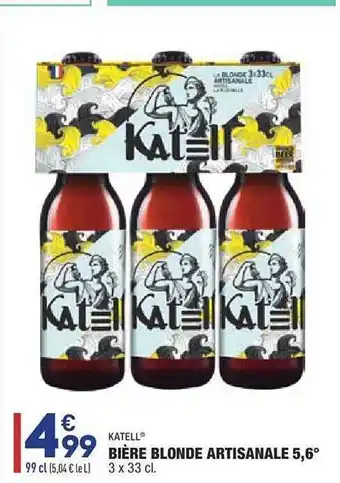 ALDI Katell Biere Blonde Artisanale 5,6 offre