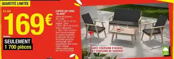 Brico Dépôt Coffre Set Bois offre
