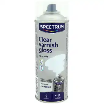 Action Spectrum vernis blanc haute brillance en aérosol spectrum offre