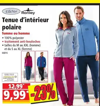 Tenue d'intérieur polaire
