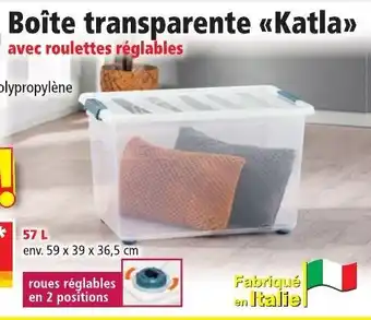 Norma Boîte transparente Katla offre