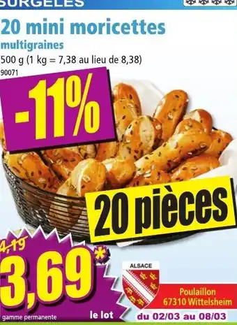 Norma 20 Mini Moricettes offre