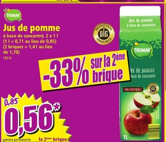Norma Jus de Pomme offre