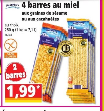 Norma 4 Barres Au Miel offre