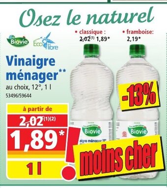 Norma Vinaigre Ménager offre